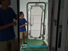 Portes maritimes étanches aux intempéries pour les hébergements des navires approuvées par les sociétés de classification