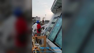 Test de portes en acier étanches marines robustes