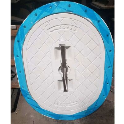 Couvercle d'écoutille ovale en aluminium de type affleurant à ouverture rapide homologué ABS fournisseur