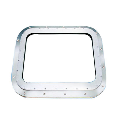 Fenêtre marine ignifuge en aluminium A60, type boulonné et soudé, pour cabine de navire et applications de fenêtres rectangulaires marines fournisseur