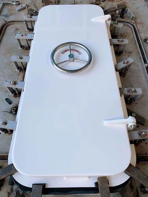 Porte marine étanche de trappe étanche aux intempéries d'alliage d'aluminium avec la poignée simple de fenêtre